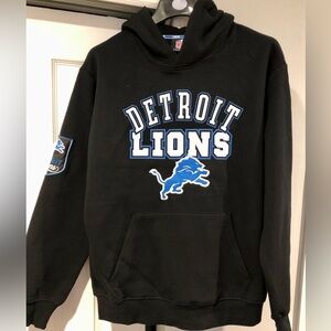 NFL Detroit Lions Black Hoodie Large